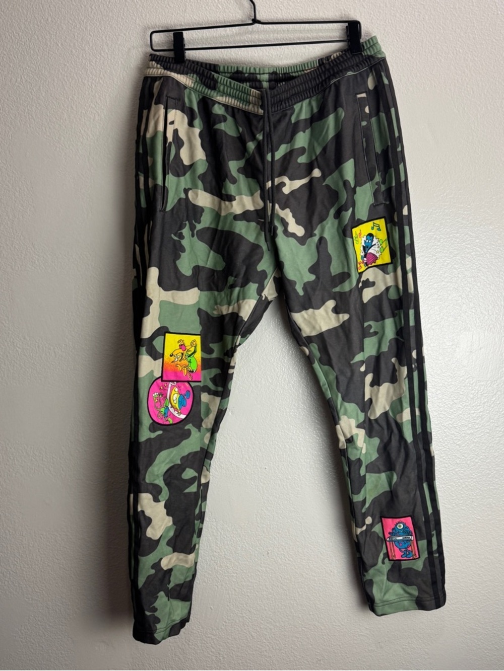 Adidas Jeremy Scott Camo Track Pants Size Large